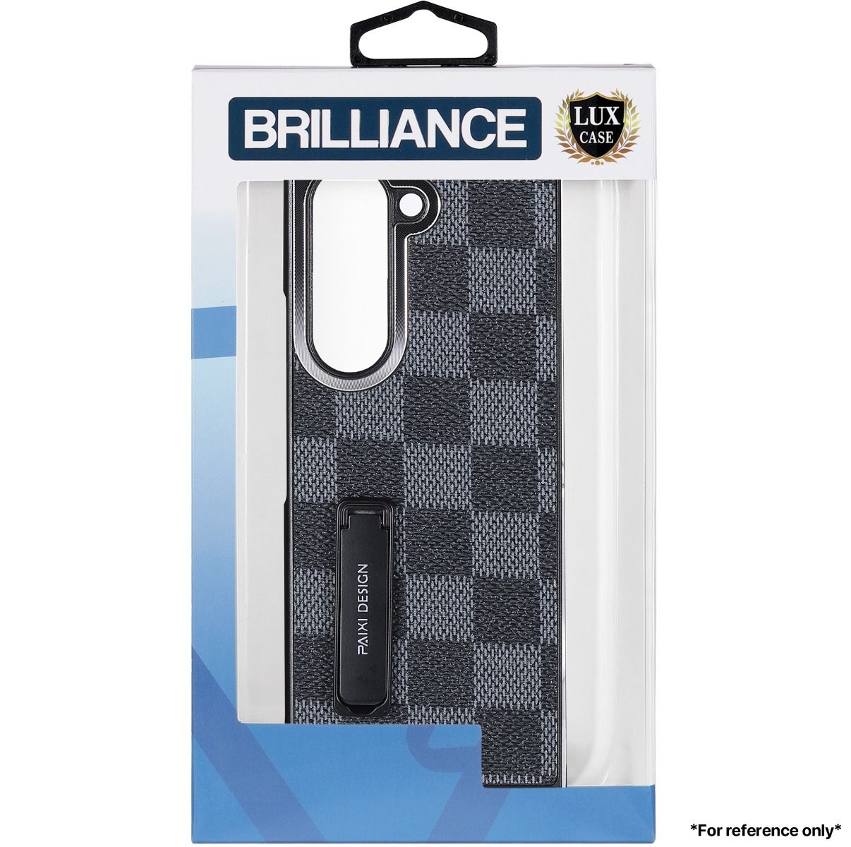 Brilliance LUX Samsung Z Fold 5 Folding Stand Case Grey & Black