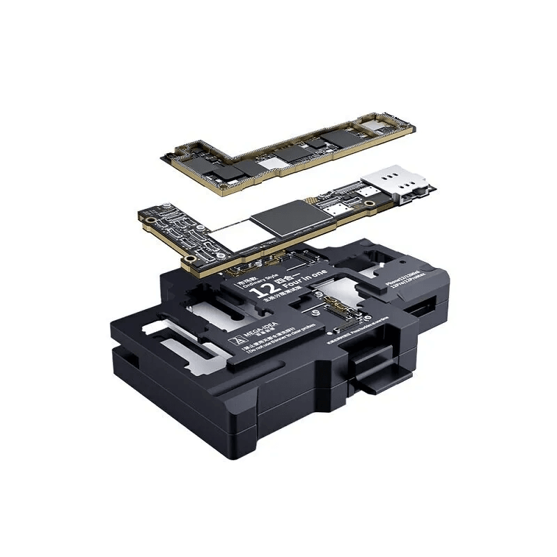 the Qianli iSocket 4 In-1-Mega-iDea-Mainboard-Layered-Testing-Frame